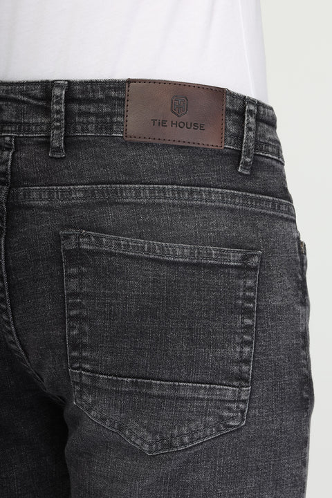 Slim Fit Trousers Jeans Gray