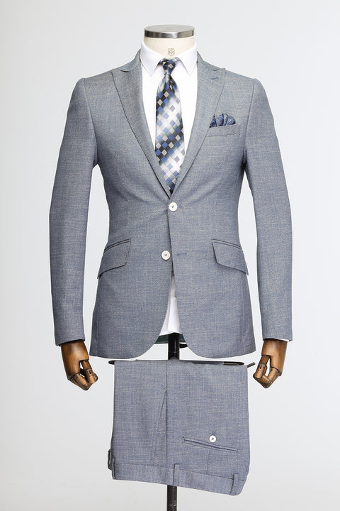 Slim Fit Suit Blue
