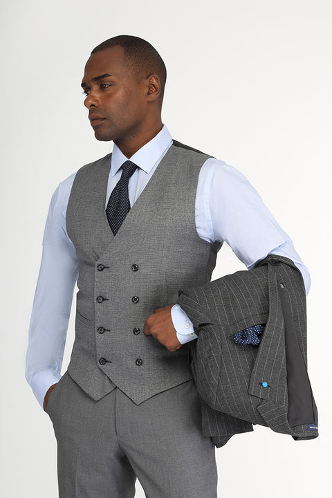 Slim Fit Suit Gray
