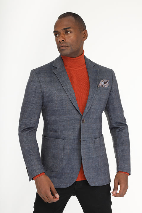 Slim Fit Blazer Blue
