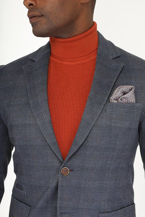 Slim Fit Blazer Blue