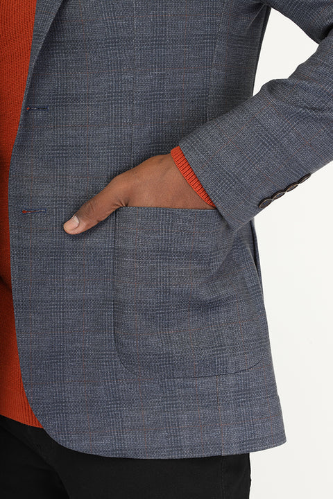 Slim Fit Blazer Blue