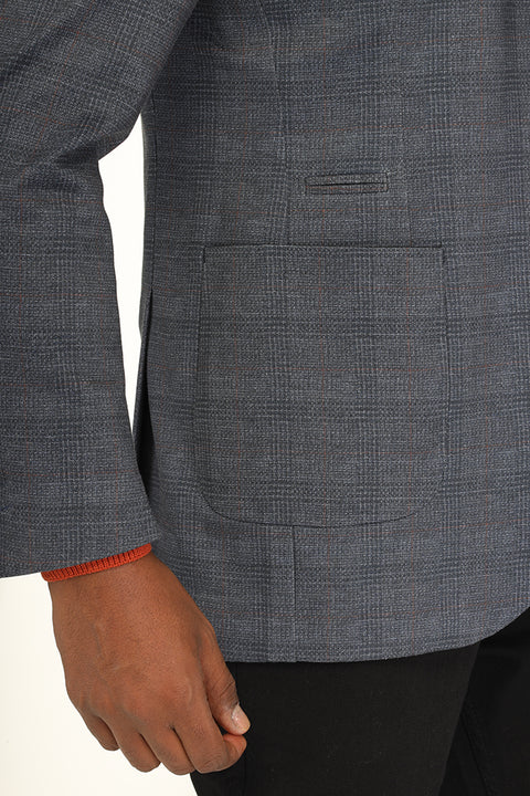 Slim Fit Blazer Blue