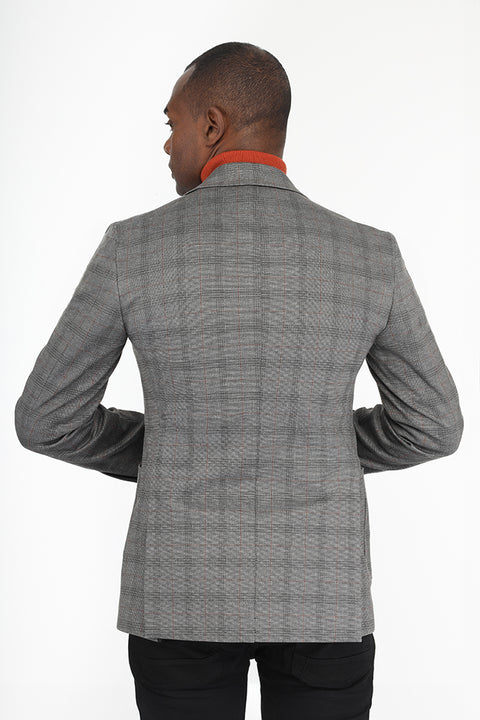Slim Fit Blazer Gray