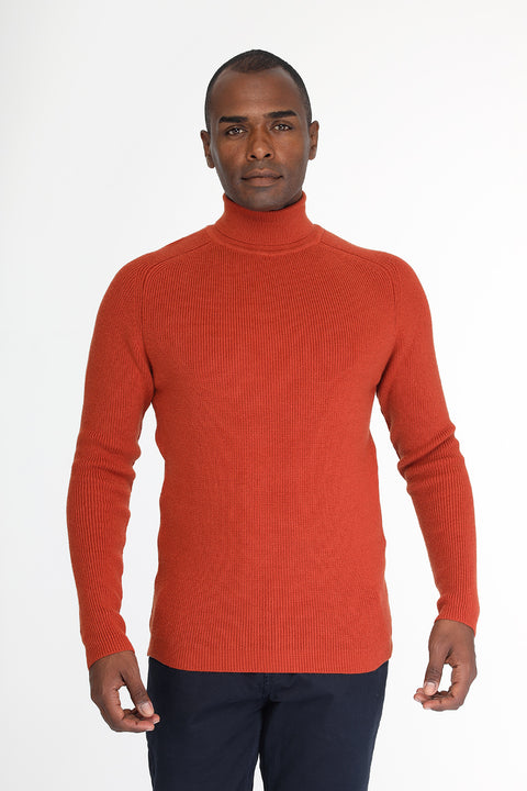 Slim Fit Pullover Orange
