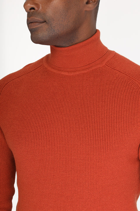 Slim Fit Pullover Orange