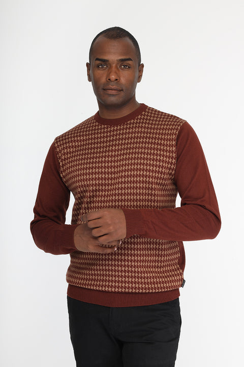 Regular Fit Pullover Brown