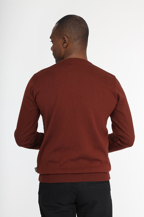 Regular Fit Pullover Brown