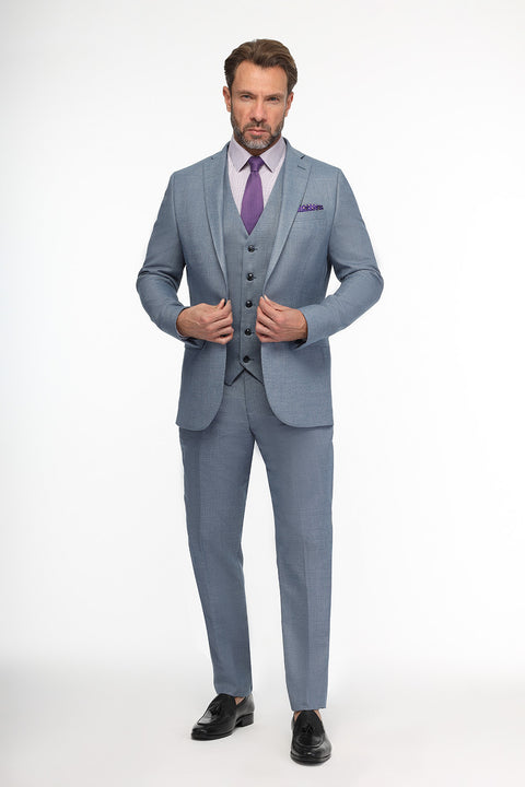 Slim Fit Suit Blue