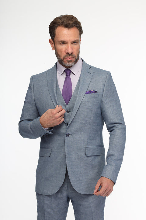 Slim Fit Suit Blue