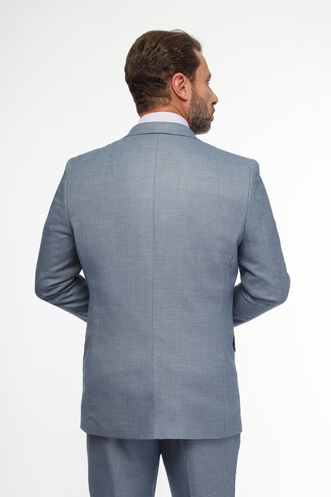 Slim Fit Suit Blue