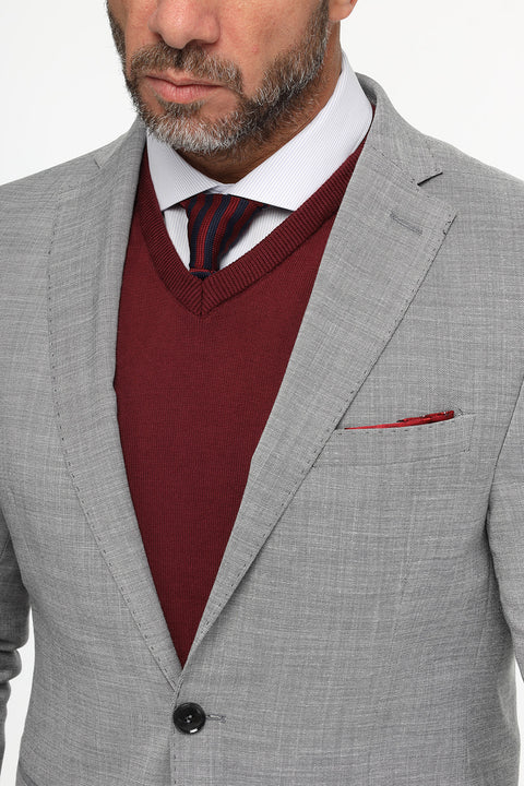 Skinny Fit Suit Gray