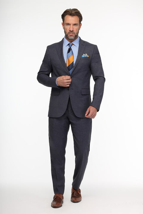 Skinny Fit Suit Dark Blue