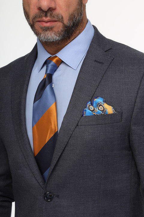 Skinny Fit Suit Dark Blue