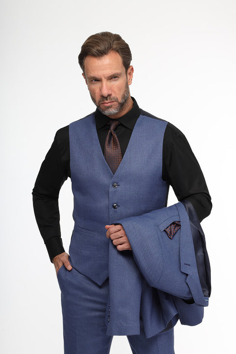 Slim Fit Suit Blue