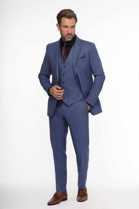 Slim Fit Suit Blue