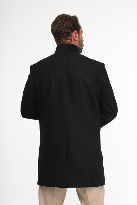 Regular Fit Coat Black