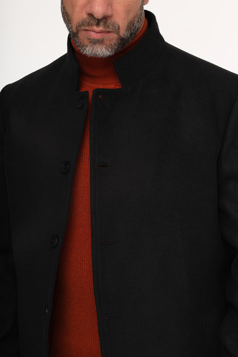 Regular Fit Coat Black