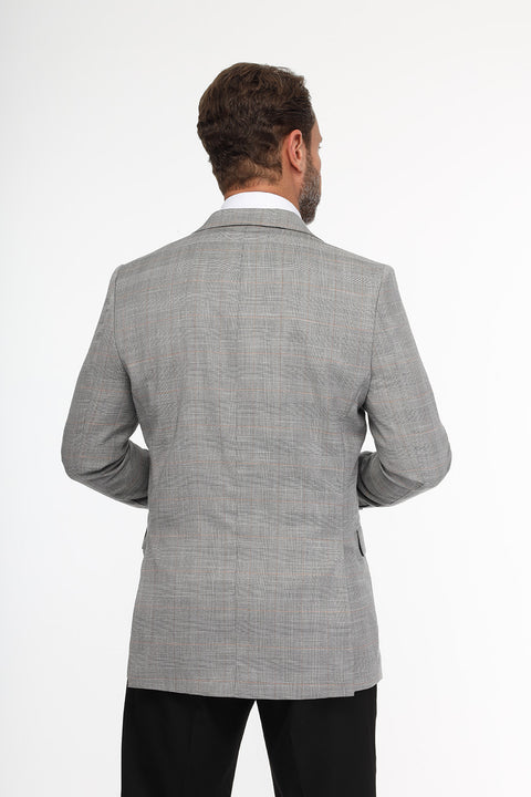 Slim Fit Suit Gray