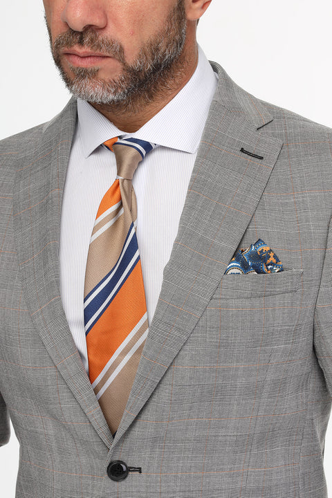 Slim Fit Suit Gray
