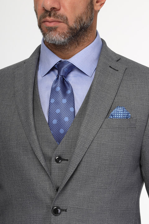 Slim Fit Suit Gray