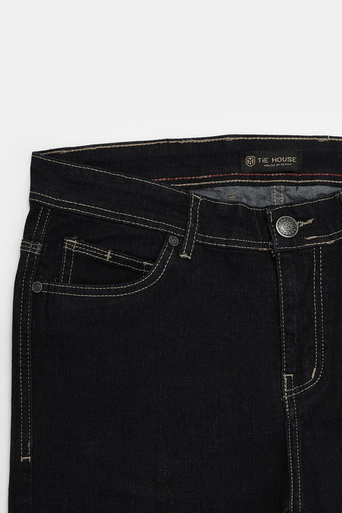 Slim Fit Trousers Dark Blue