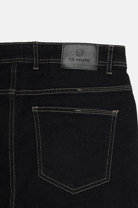Slim Fit Trousers Dark Blue
