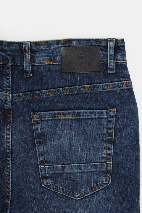 Slim Fit Trousers Jeans Blue