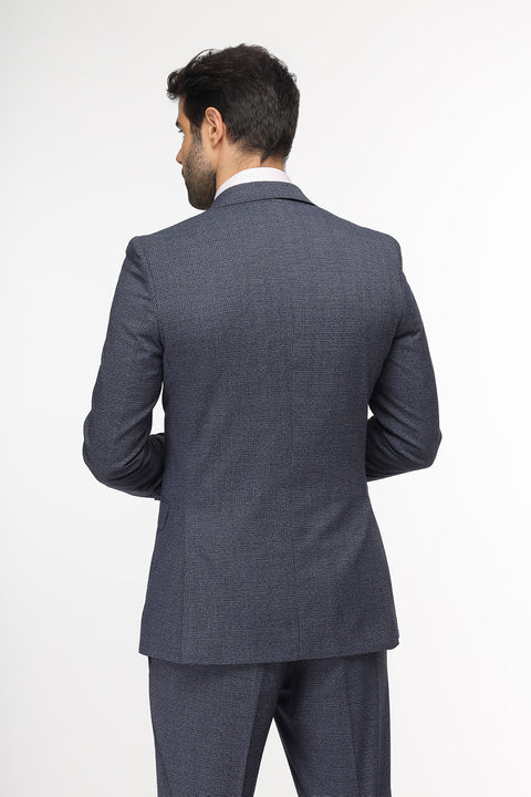 Slim Fit Suit Dark Blue