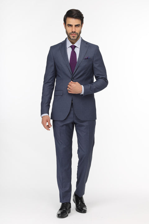 Slim Fit Suit Blue