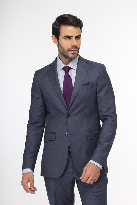 Slim Fit Suit Blue