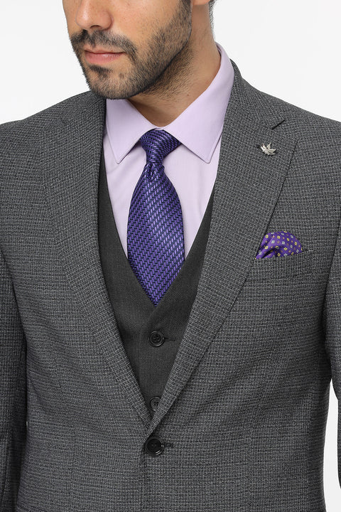 Slim Fit Suit Gray
