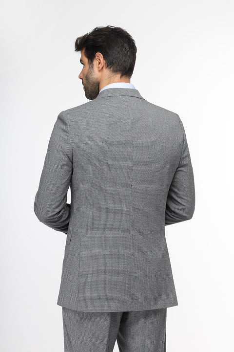 Slim Fit Suit Gray