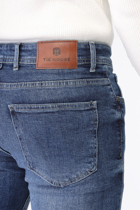 Slim Fit Trousers Jeans Blue