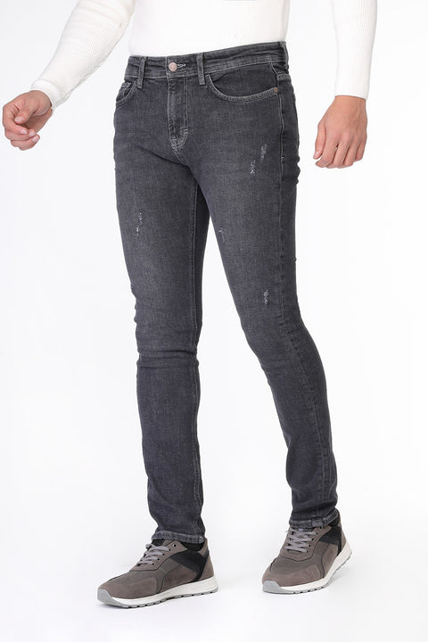 Slim Fit Trousers Jeans Gray