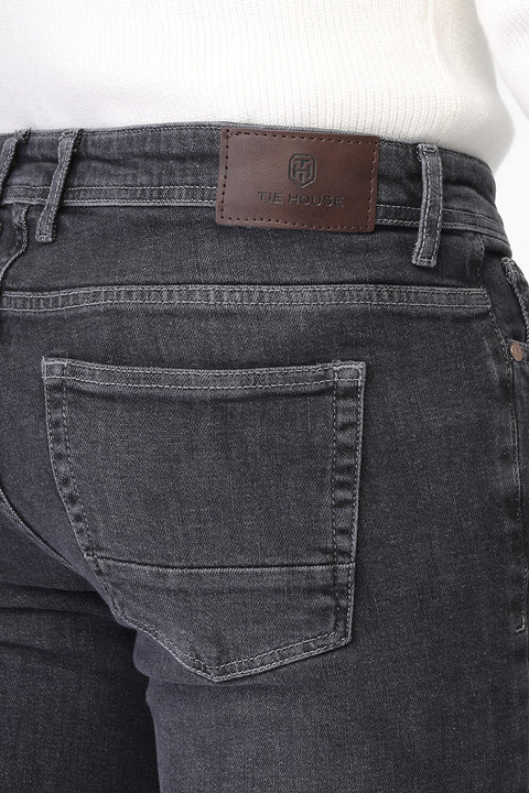 Slim Fit Trousers Jeans Gray