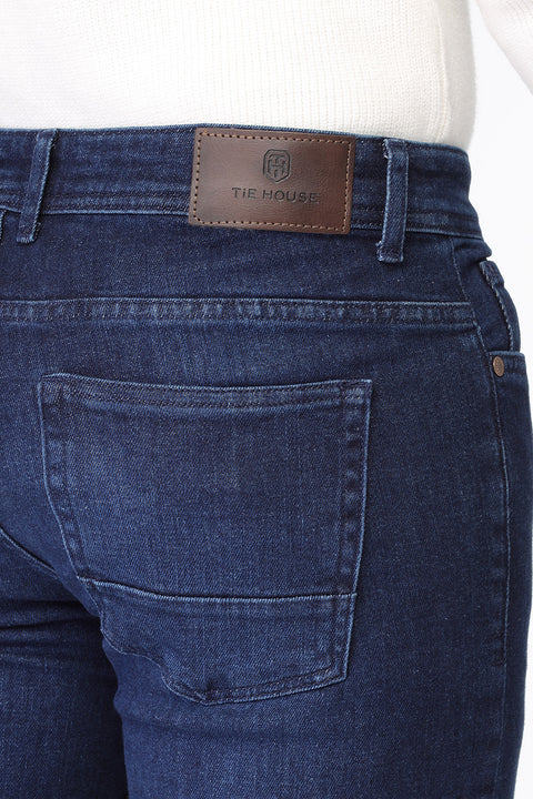 Slim Fit Trousers Jeans Dark Blue