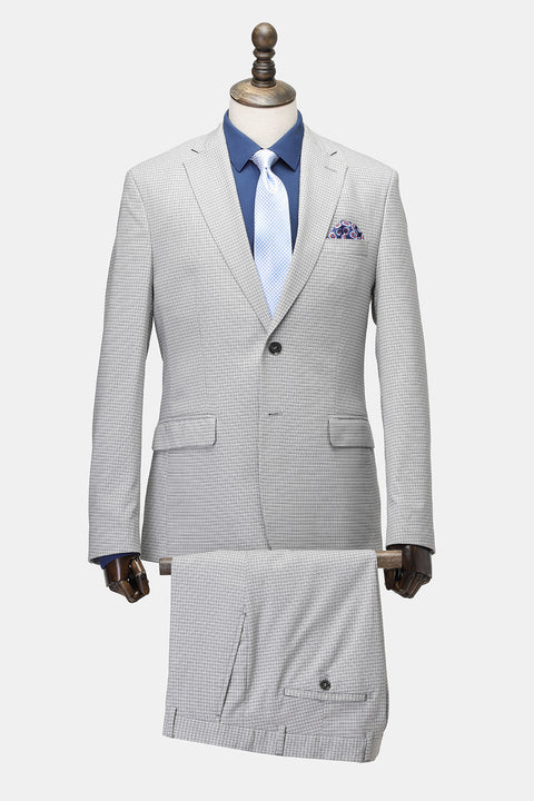 Regular Fit Suit Light Gray
