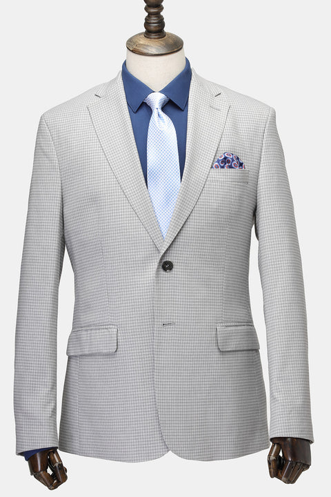 Regular Fit Suit Light Gray