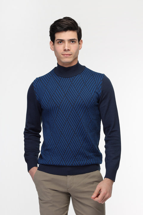 Regular Fit Pullover Dark Blue
