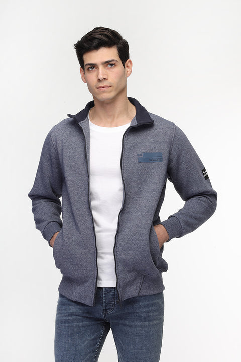 Regular Fit Sweat Shirt Blue
