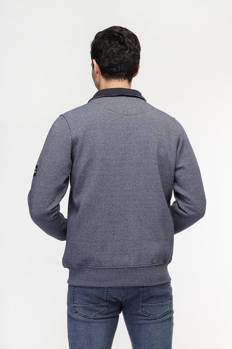 Regular Fit Sweat Shirt Blue