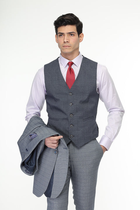 Slim Fit Suit Light Blue