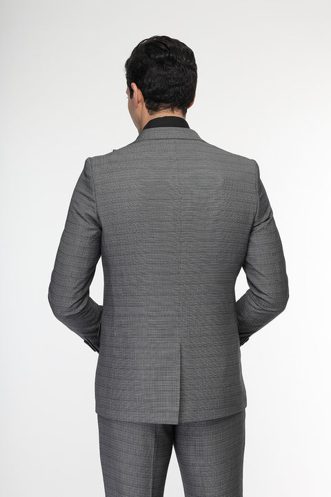 Slim Fit Suit Gray