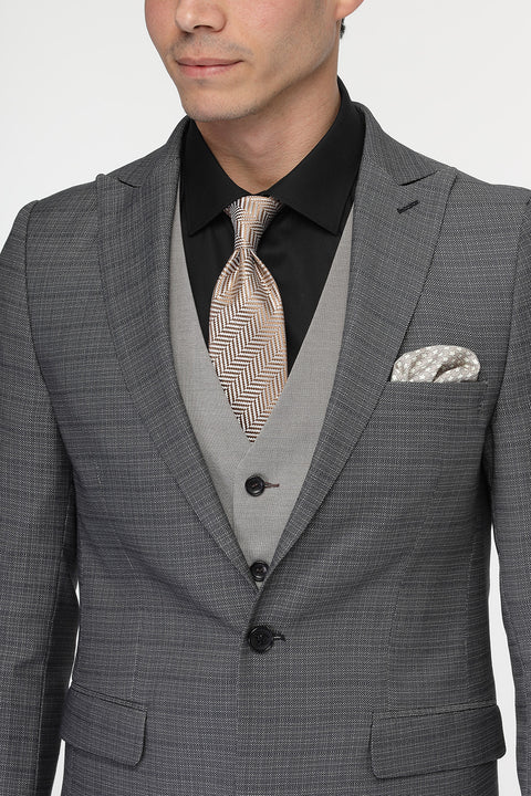Slim Fit Suit Gray