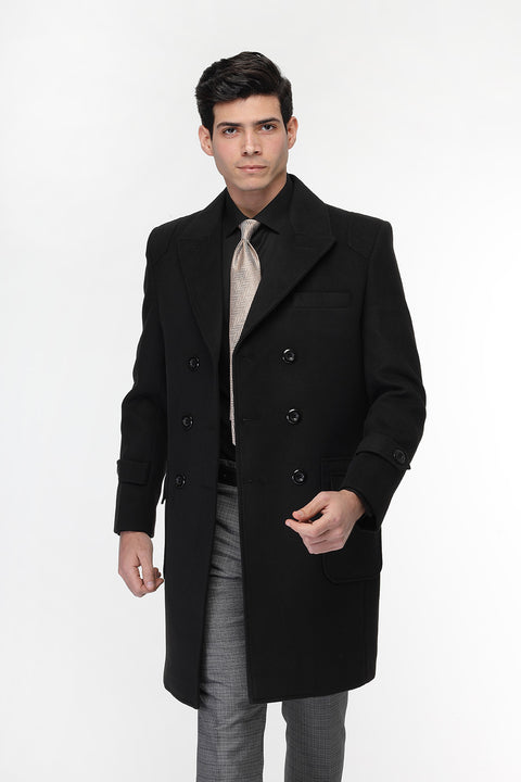 Regular Fit Coat Black