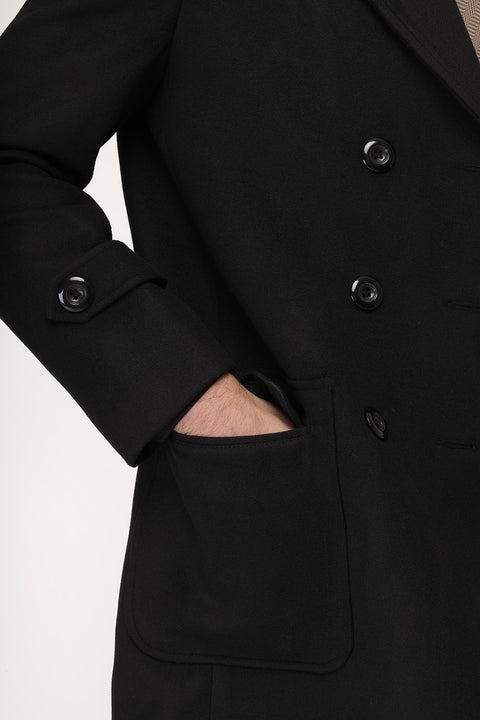 Regular Fit Coat Black