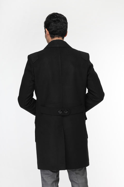 Regular Fit Coat Black