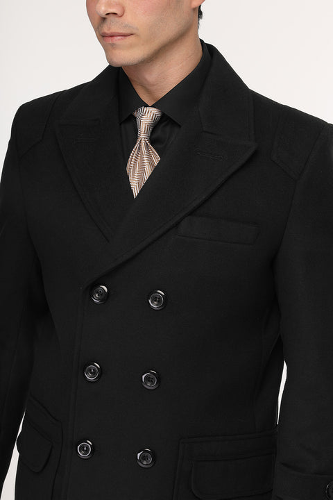 Regular Fit Coat Black