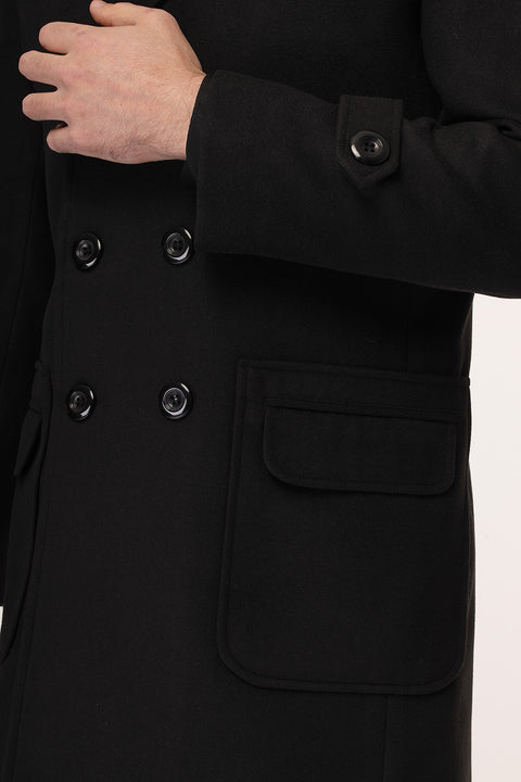 Regular Fit Coat Black